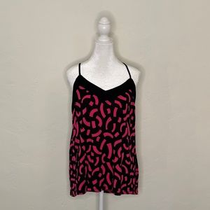 H&M Pink & Black Geometric Shapes- Tank Top